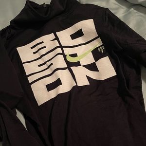Nike 3 quarter zip Dri fit